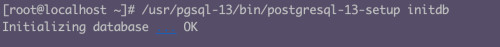 centos初始化postgresql 数据库