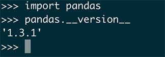 pandas-验证安装是否成功