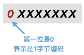 utf8 1字节编码表示方式