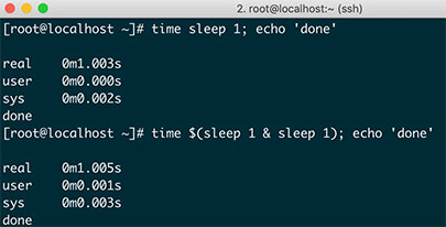 bash 多线程编程time下的sleep命令