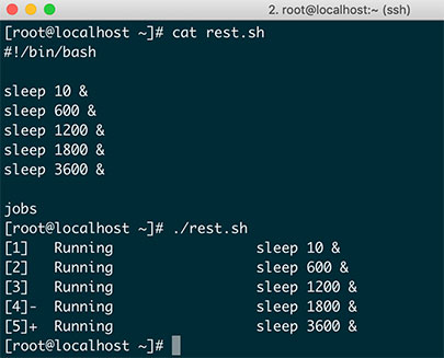 bash 多线程编程jobs命令