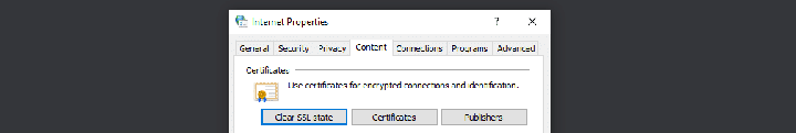 windows中清除 ssl 状态