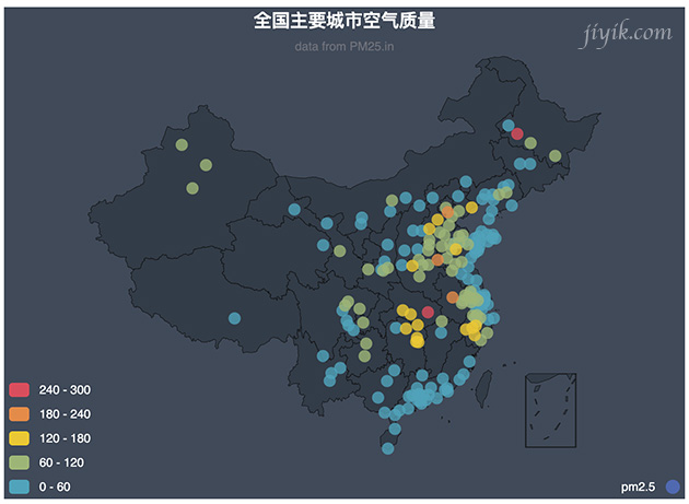 echarts-数据的视觉映射
