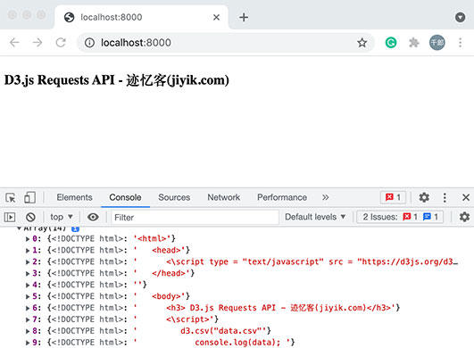 d3 请求api