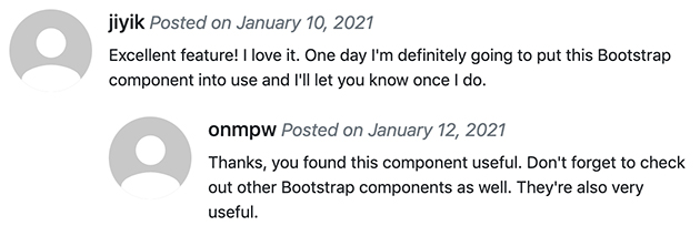 bootstrap5 嵌套媒体对象