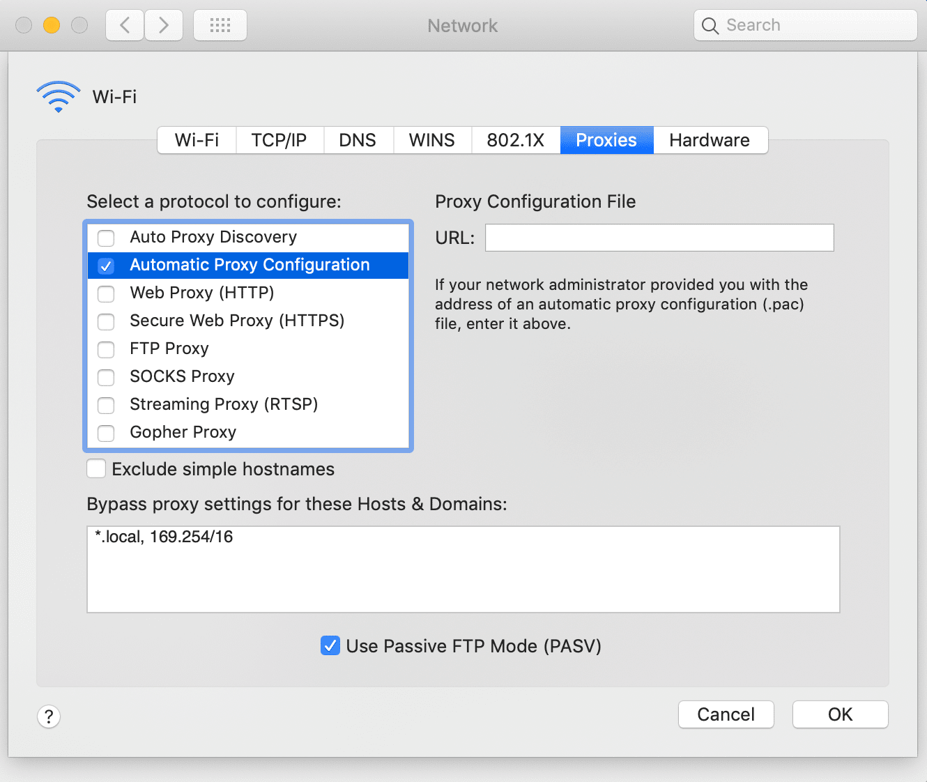 为 macos 开启自动代理配置