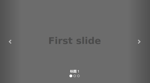 bootstrap3 轮播（carousel）插件的标题