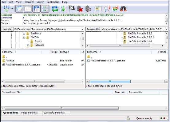 filezilla