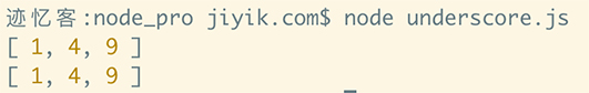 underscore.js 集合 map方法运行结果