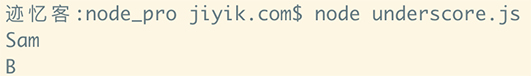 underscore.js  对象 property 方法运行结果