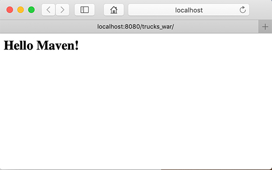 maven web应用验证结果