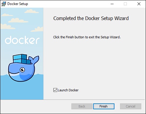 docker windows 安装完成
