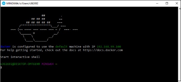 windows docker 启动成功
