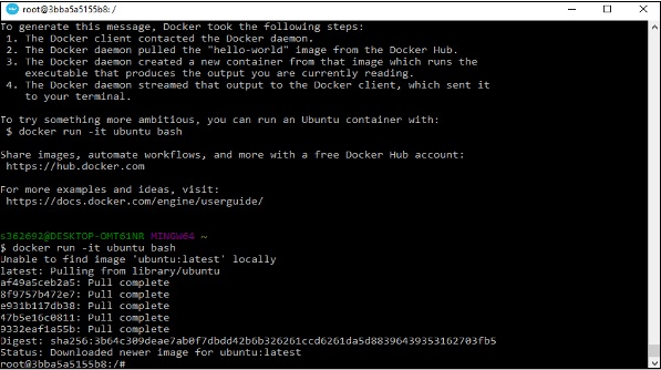 docker ubuntu 镜像