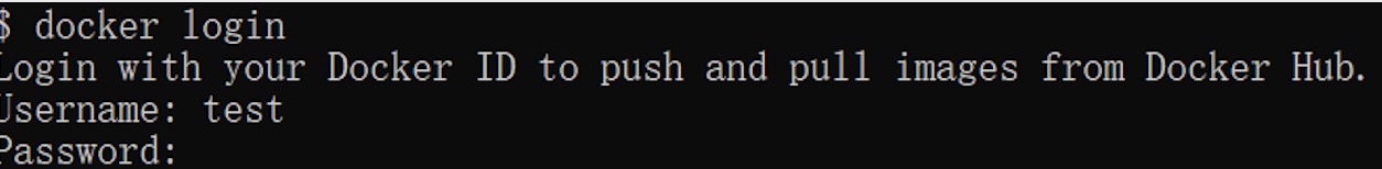 docker login