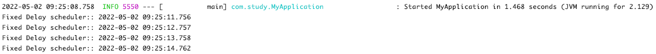 spring boot fxied delay