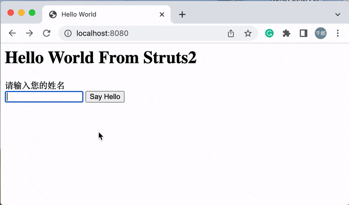 struts2 运行示例