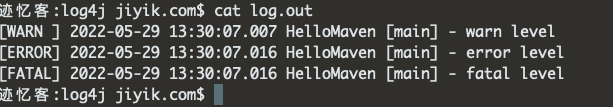 log4j patternlayout