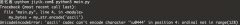 python 错误 unicodeencodeerror: 'charmap' codec can't encode characters ：ch