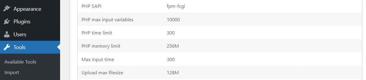 检查 php 内存限制