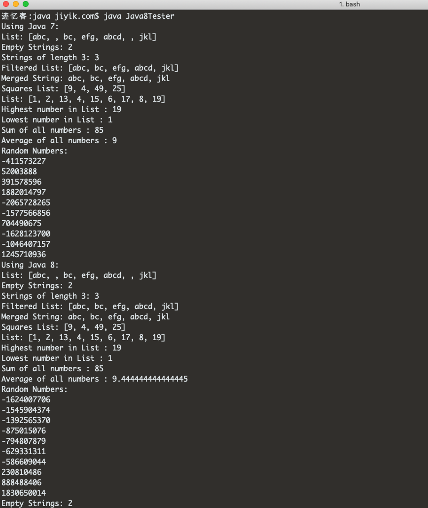 java8 流