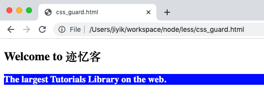 less css guard