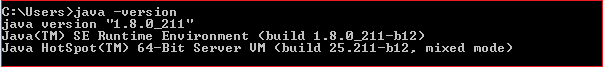 windows 验证java版本