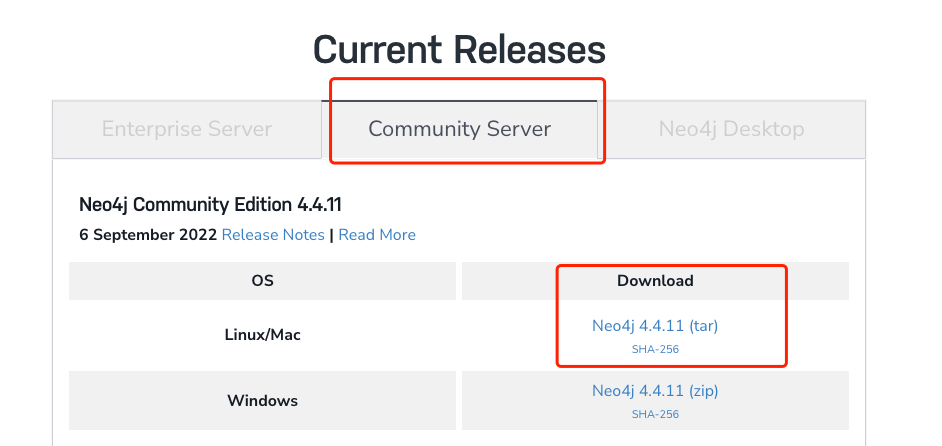 neo4j 下载页