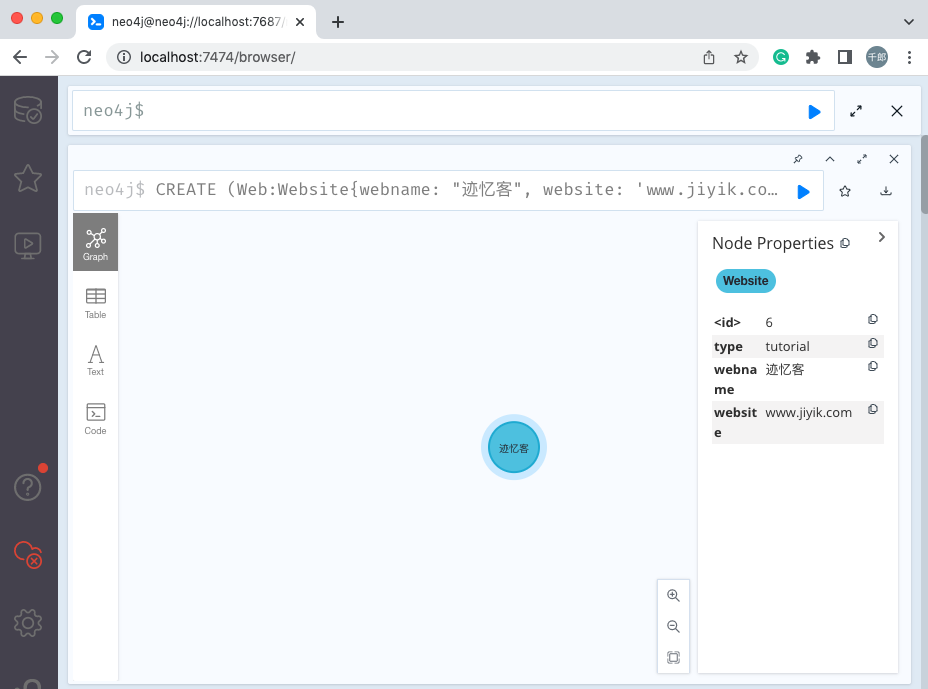 neo4j 返回创建的节点