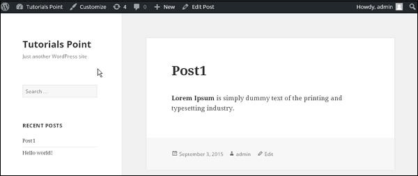 wordpress 预览帖子