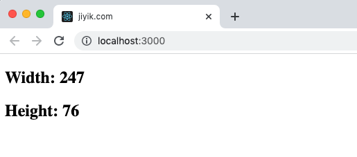get the height and width of the parent in react
