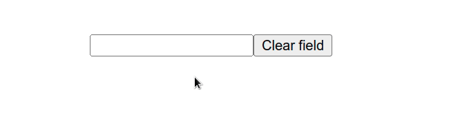 clear the value of an input field in reactjs