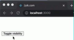how to handle visibility: hidden in react