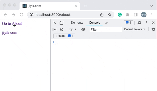 setting onclick listener on links in react