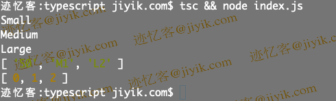 在 typescript 中使用带有枚举的 map() 方法