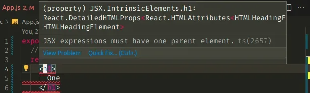 jsx expressions must have one parent element error in react