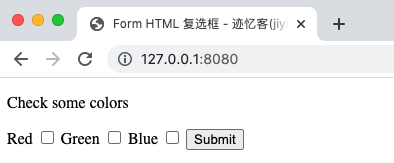 gin 绑定html复选框