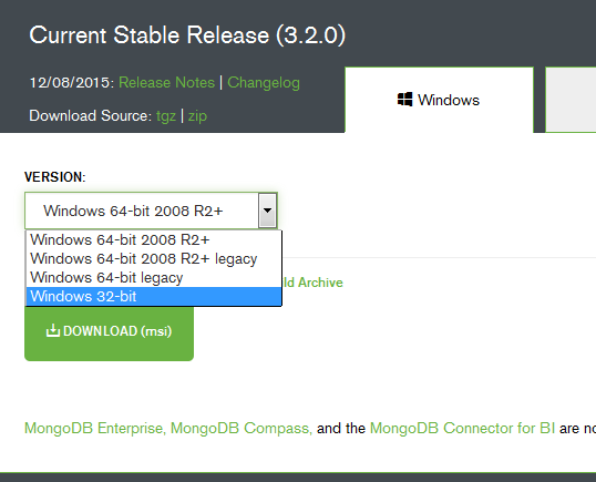 迹忆博客——mongodb数据库学习之windows7系统下mongodb的安装截图1