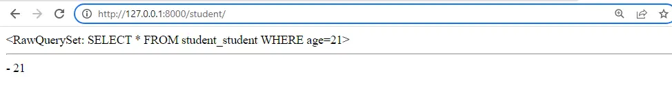 django 原始 sql 输出 3