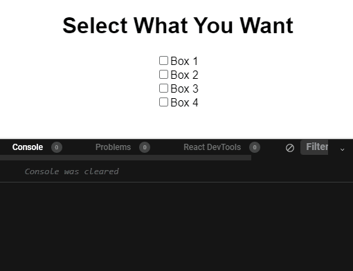 react 复选框 onchange 示例