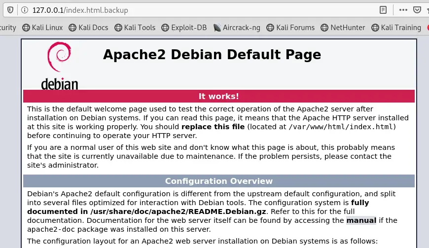 apache 默认页面