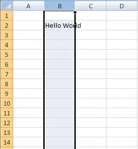 在 vba 中选择一列