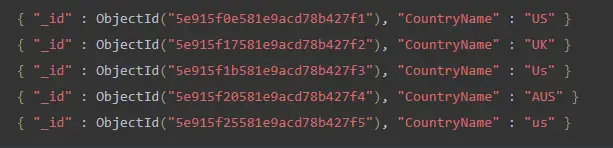 mongodb 中不区分大小写的搜索