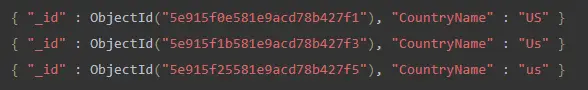 mongodb 2 中不区分大小写的搜索