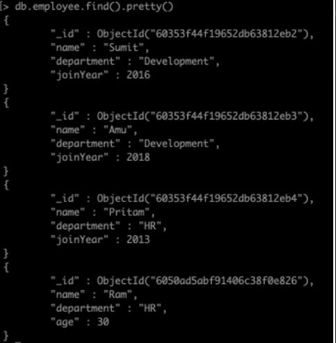 aggregation pipeline