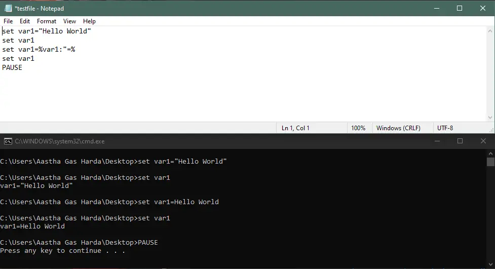 remove all quotes from a variable