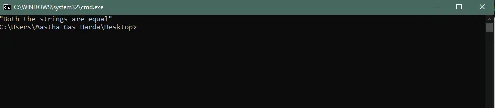 output if command