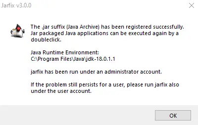 ag捕鱼王app官网的解决方案二安装jarfix